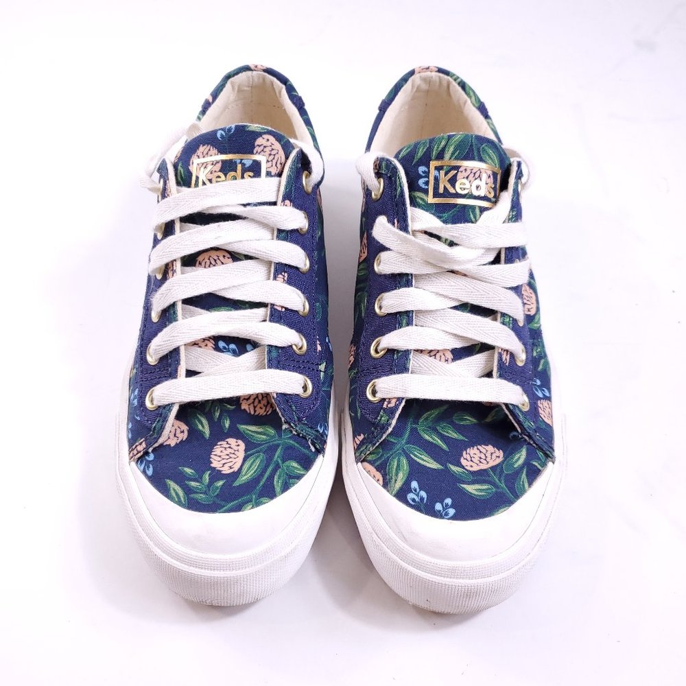 Navy Blue Gold Clover Keds